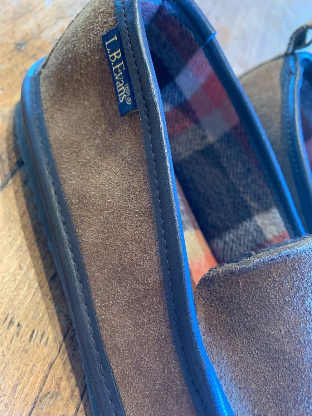 L.B. Evans soft suede